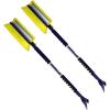 Michelin Snow Brush for Car Windshield(Pack of 2) – Snow and Ice Scraper with 43–63″ Extendable Handle, 13″ Swivel Head with Squeegee, 5″ Heavy Duty Ice Scraper for SUV, Truck, Van, Auto Cleaning