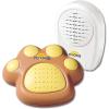 PantsSaver Lentek Pet Chime Cordless Doorbell Training System 2 Piece Set, Includes Pet Chime Receiver and Pet Paw Transmitter,Transmitter: Brown/Yellow. Receiver: White,Standard,PP10G