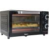Total Chef Toaster Oven – Countertop Oven for Toast, Bake, Broil, Pizza, Compact Size For Small Kitchen, Appliance with Timer, Black