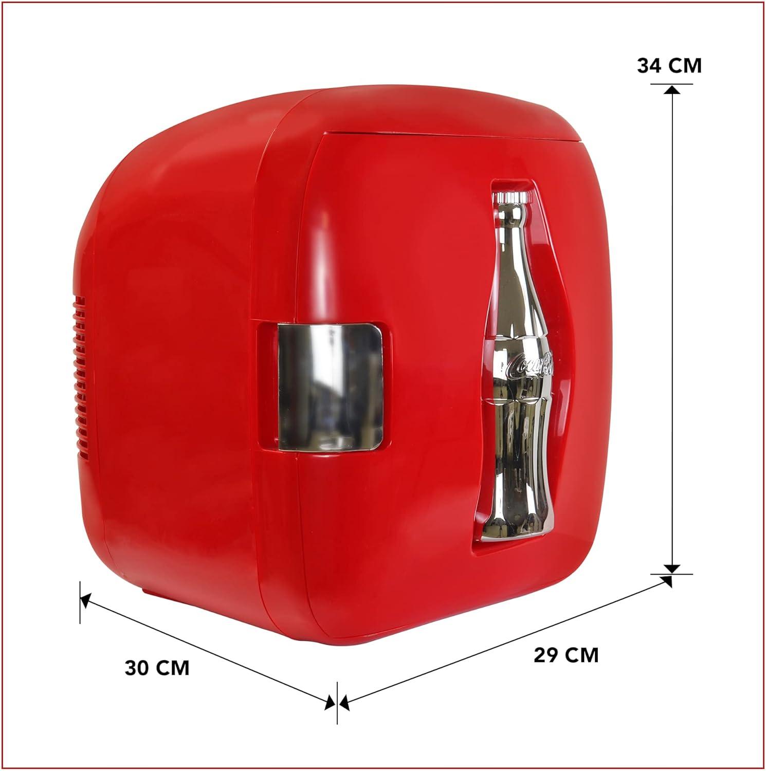 image:imageCocaCola Heritage Portable 12 Can Thermoelectric Mini Fridge Cooler Warmer 79 L 83 Quarts Capacity 12V DC110V AC for home dorm office beverages snacks skincare cosmetics medication