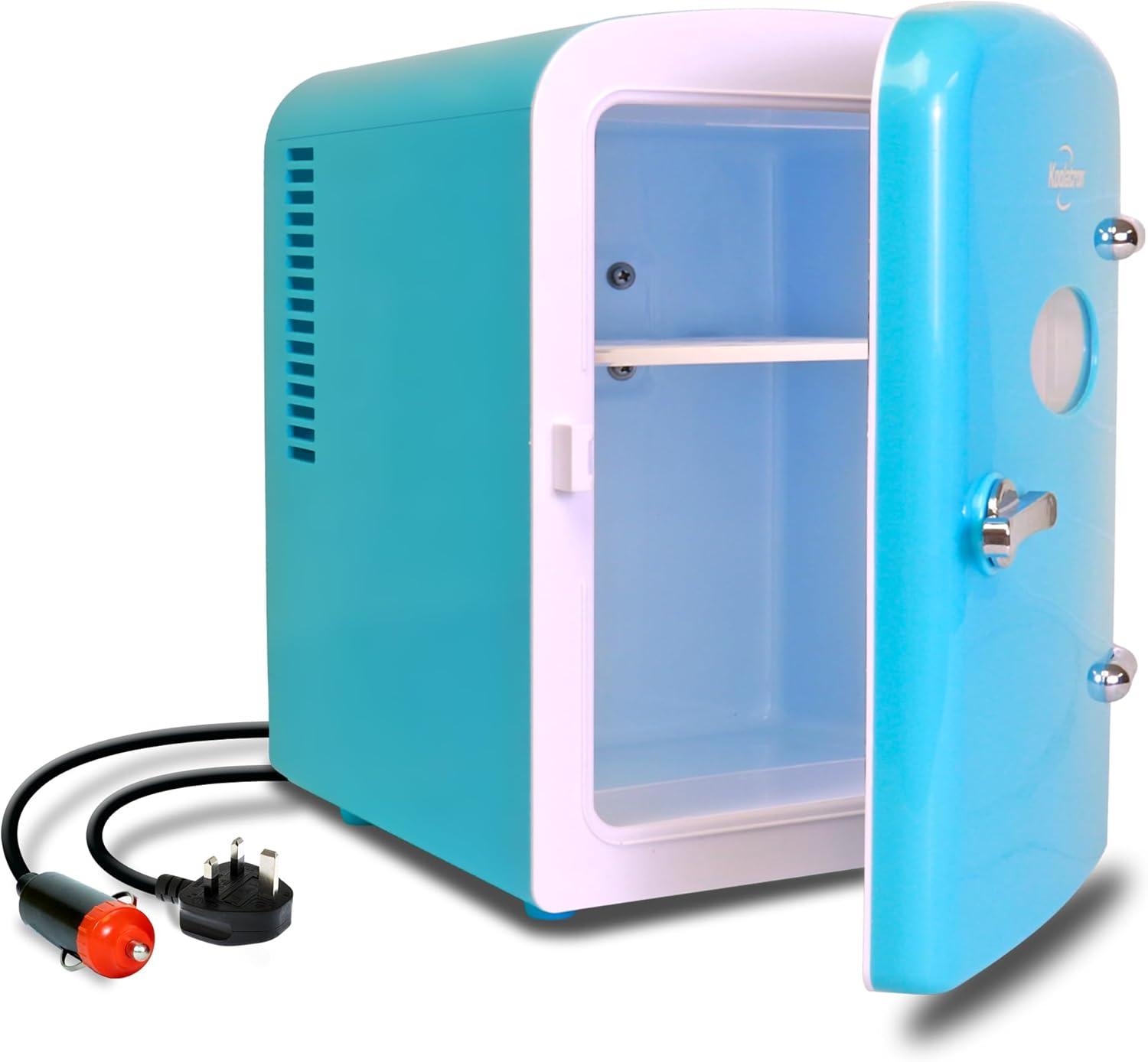 image:imageKoolatron Mini Fridge 6 Can Refrigerator for Bedroom Office Portable Table Top Beverage Cooler 12V 110V Refrigerador For Drinks Soda Wine Use In Car Dorm Outdoor PatioGreen
