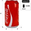Coca Cola Mini Fridge – 8 Can Refrigerator for Bedroom Office, Portable Table Top Beverage Cooler, 12V 110V Refrigerador For Drinks, Soda, Wines, Use In Car, Dorm, Outdoor, Patio