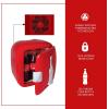 Coca-Cola Heritage Portable 12 Can Thermoelectric Mini Fridge Cooler Warmer 7.9 L/ 8.3 Quarts Capacity, 12V DC/110V AC for home, dorm, office, beverages, snacks, skincare, cosmetics, medication