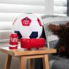 Coca-Cola Soccer Ball 5 Can Cooler, 12V DC/110V AC Cooler, for home, dorm, office, travel, camping, car, boat, truck, beverages, snacks, skincare, cosmetics, medication