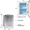 Koolatron Mini Fridge – 8 Can Refrigerator for Bedroom Office, Portable Table Top Beverage Cooler, 12V 110V Refrigerador For Drinks, Soda, Wine, Use In Car, Dorm, Outdoor, patio
