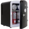 Koolatron Mini Fridge – 6 Can Refrigerator for Bedroom, Office, Portable Table Top Beverage Cooler, 12V 110V Refrigerador For Drinks, Soda, Wine, Use In Car, Dorm, Outdoor, Patio(Black)