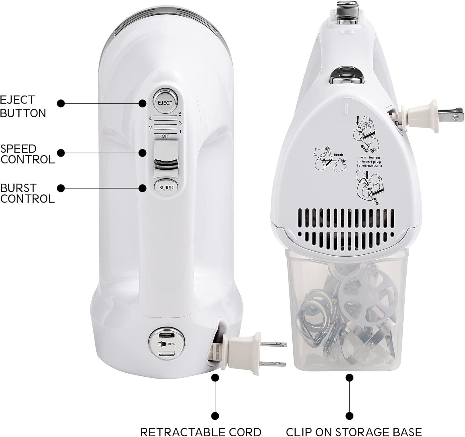 image:imageKenmore 89109 5Speed Hand Mixer in White