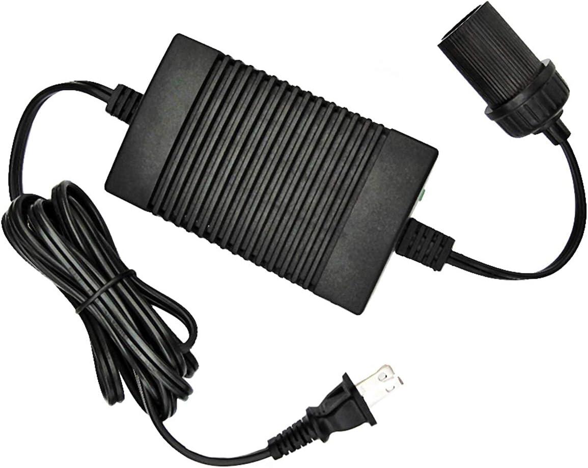 image:imageKoolatron 110 Volt AC to 12 Volt DC Power Adapter wCircuit Breaker 12V 5A DC Power Converter Black 6 Ft 18 m Cord for Portable Devices Compressor Car Fridge and MoreAdapter