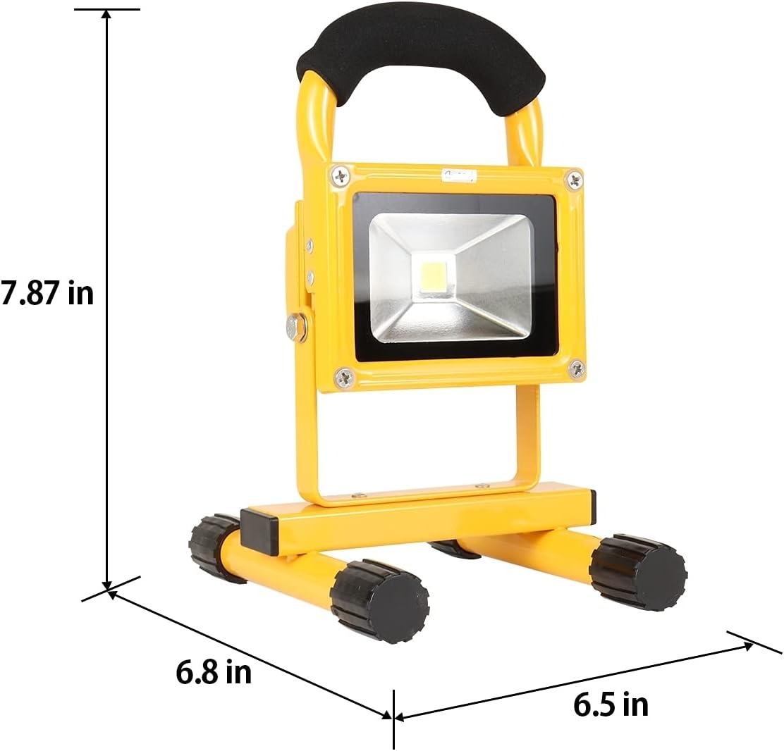 image:imageKoolatron 12V Portable Work Light With LithiumIon Battery Rechargeable Portable Waterproof LED Flood Standing Worklight For Camping Jobsite Vehicles Car Truck Van Tractor Jeep amp Etc