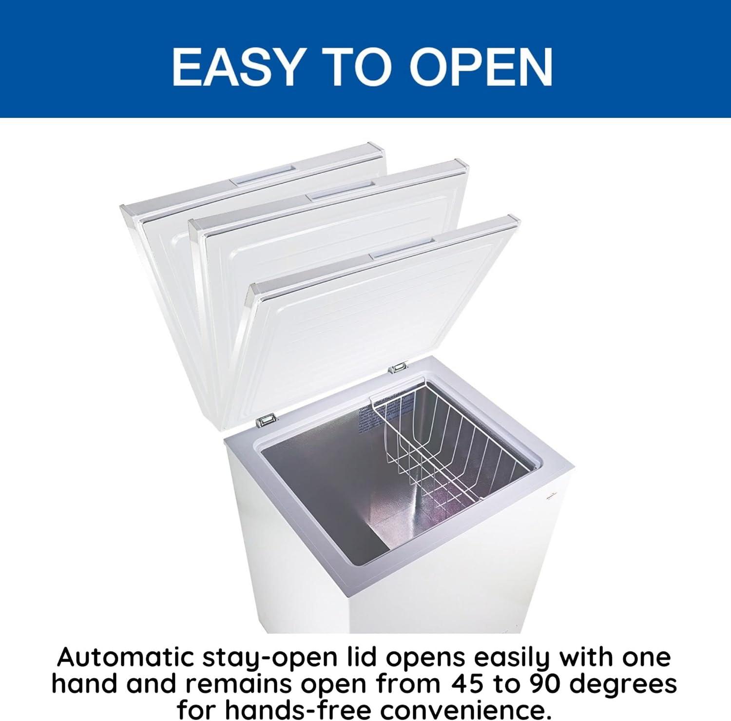 image:imageKoolatron Deep Freezer 50 Cubic Feet Chest Freezer 1 Wire Basket Garage Ready Meat Storage Front Drain Congelador For Home Apartment Basement Dorm Cottage Manual Defrost Stand Up White