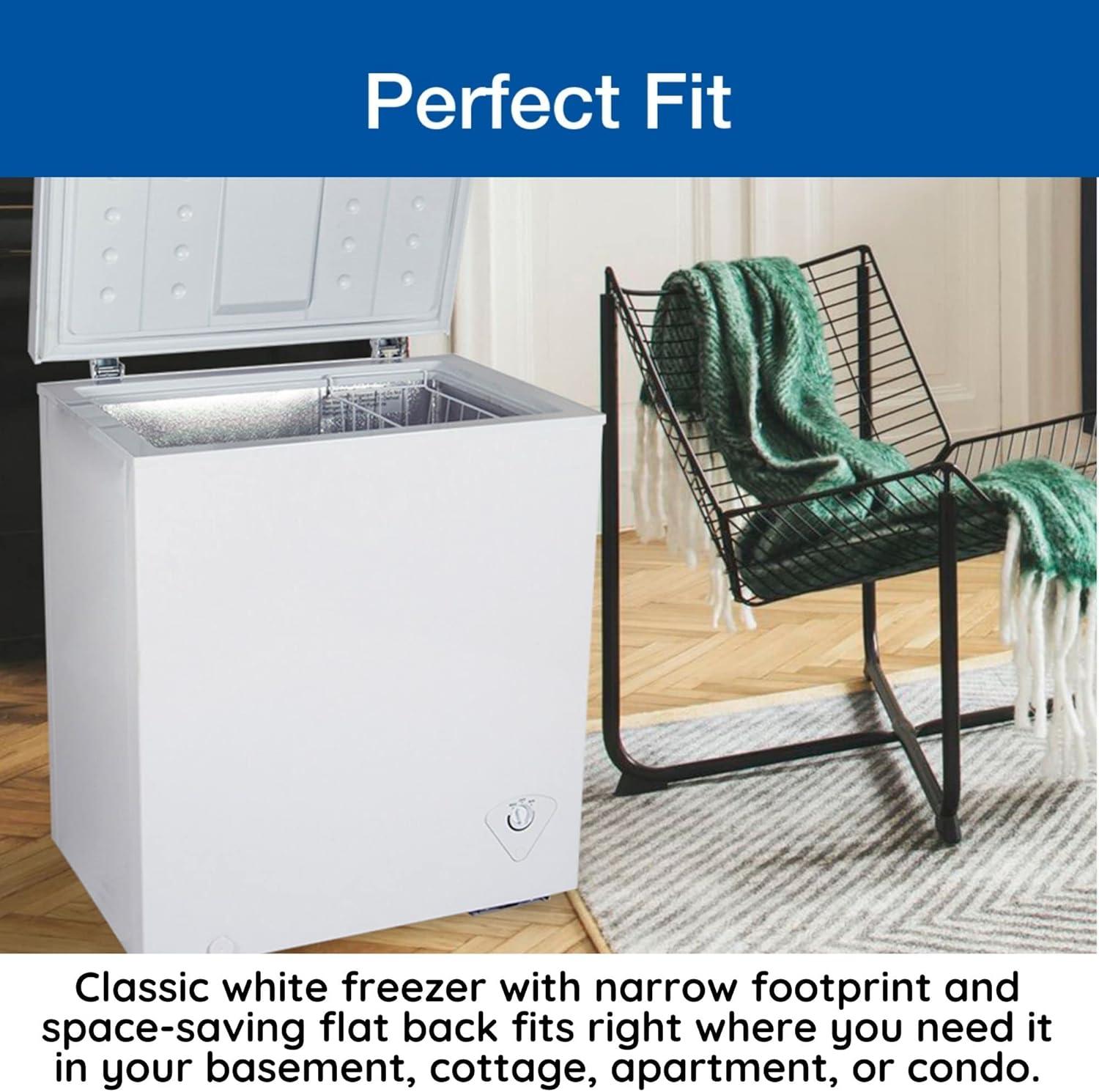 image:imageKoolatron Deep Freezer 50 Cubic Feet Chest Freezer 1 Wire Basket Garage Ready Meat Storage Front Drain Congelador For Home Apartment Basement Dorm Cottage Manual Defrost Stand Up White