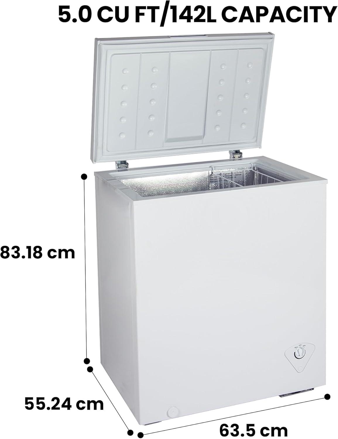 image:imageKoolatron Deep Freezer Chest Freezer 1 Wire Basket Garage Ready Meat Storage Front Drain Congelador For Home Apartment Basement Dorm Cottage Manual Defrost Stand Up 50 Cubic Feet White