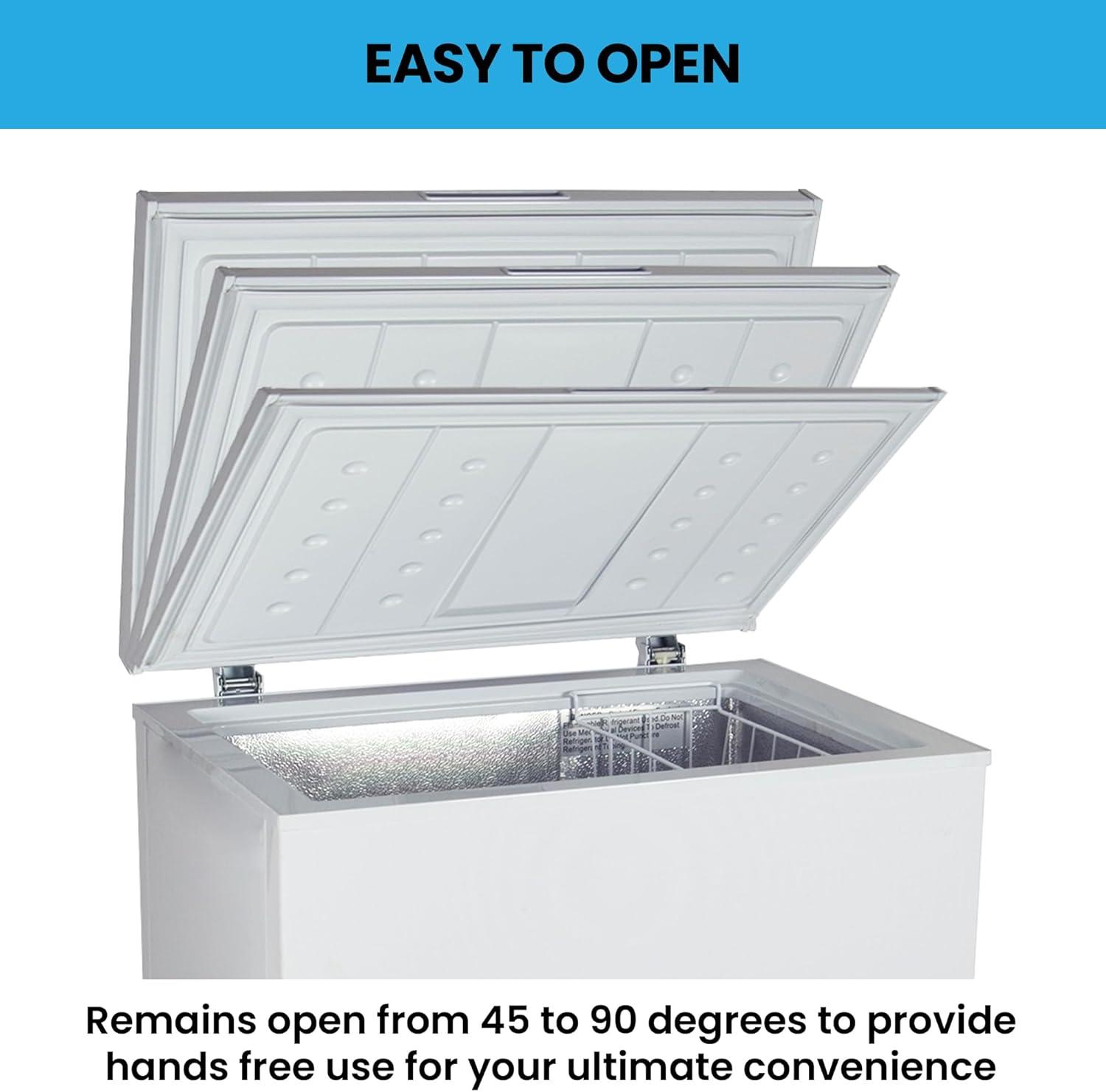 image:imageKoolatron Deep Freezer Chest Freezer 1 Wire Basket Garage Ready Meat Storage Front Drain Congelador For Home Apartment Basement Dorm Cottage Manual Defrost Stand Up 50 Cubic Feet White