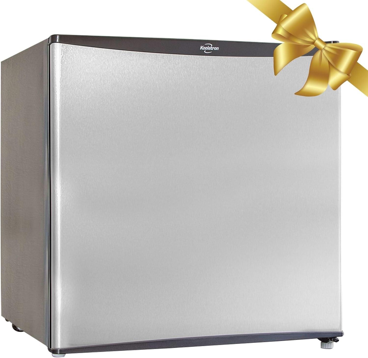 image:imageKoolatron KBC70 Compact Fridge with Freezer Black 256 Cubic Feet 70 L Capacity for Snacks Frozen Meals Beverages Juice Beer Den Dorm Office Games Room or RV