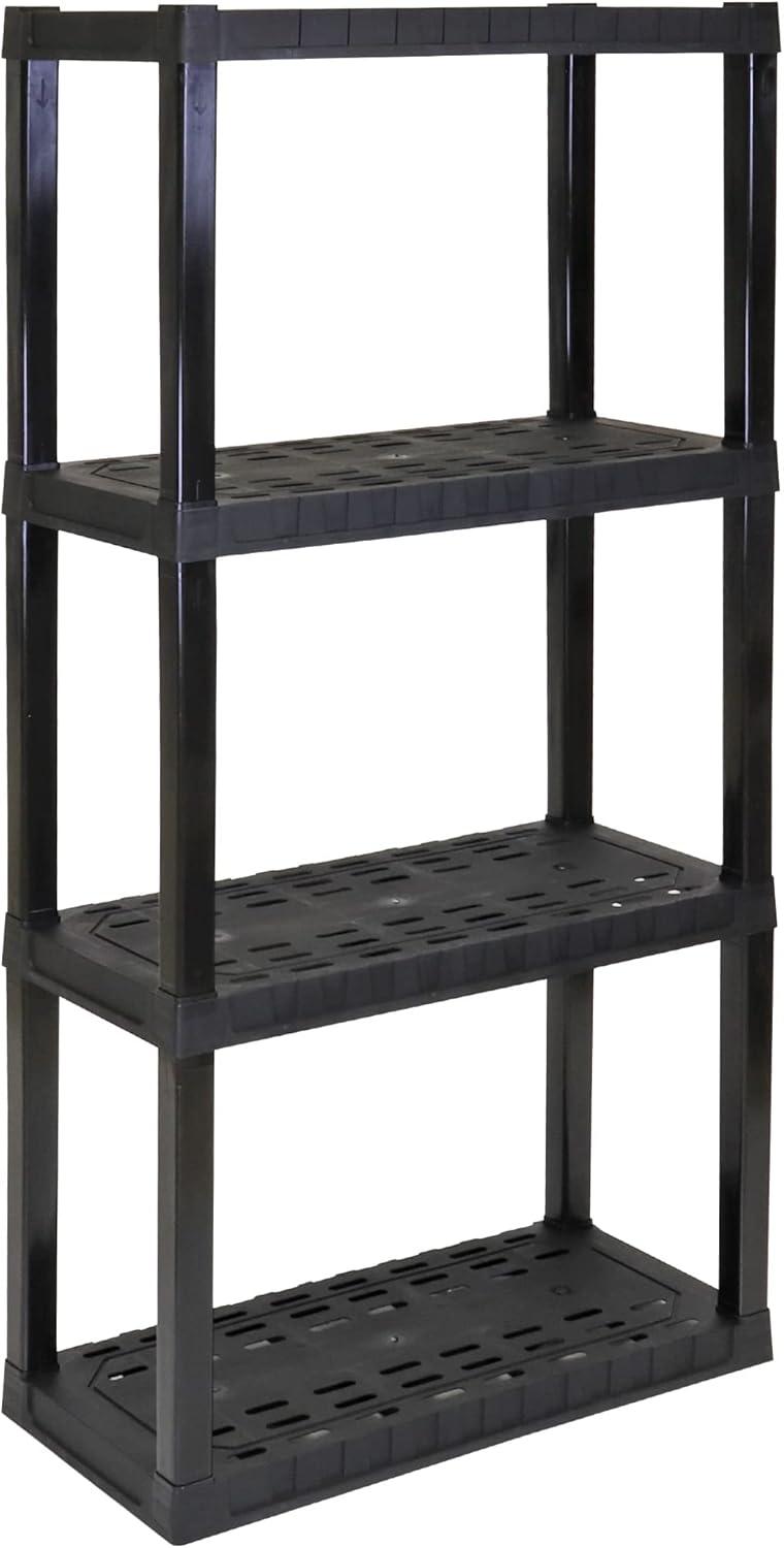 image:imageOskar 4Tier Storage Shelf Heavy Duty Shelving Unit 150 lbs 180 kg Capacity Multipurpose Organizer for Garage Basement Laundry Room Utility Shed Workshop Made in North America White