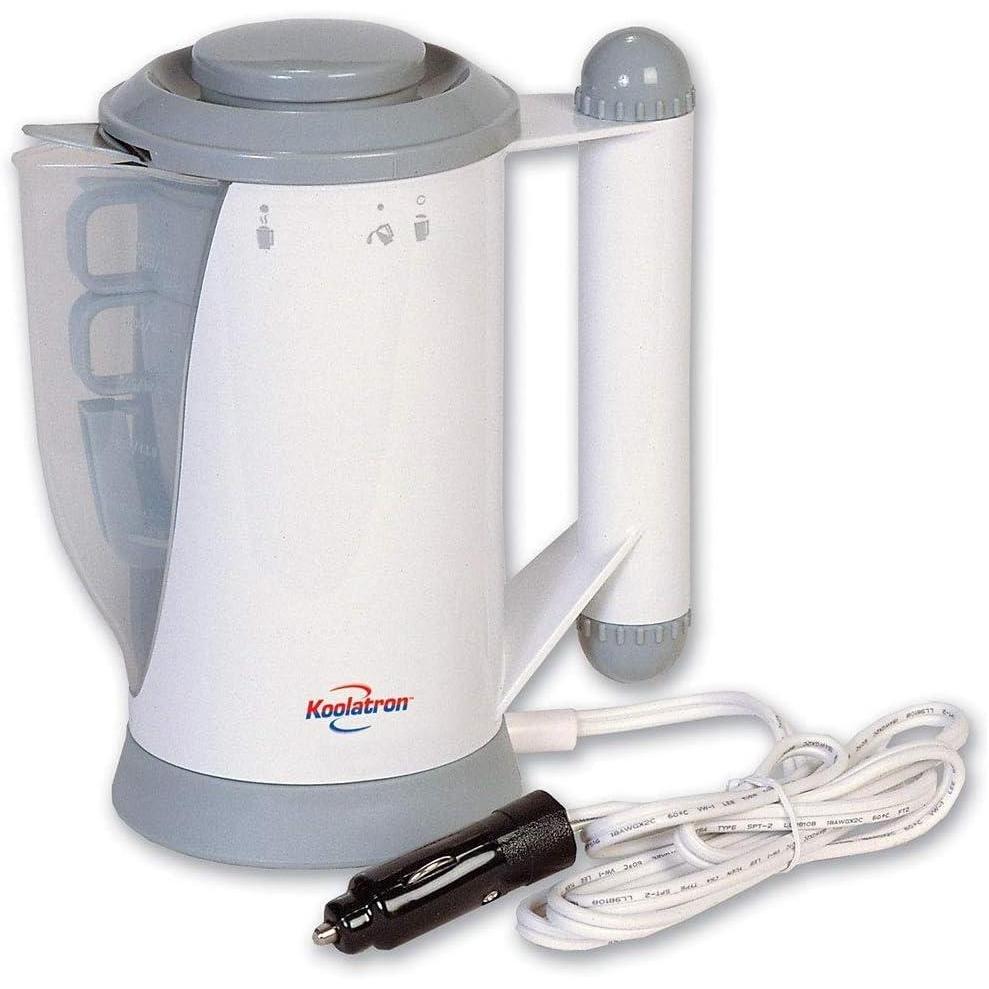image:imageKoolatron 12 Volt Electric Beverage Heater Portable 12V DC Powered Warmer Mug for Car Truck and Travel Ideal for Instant Heating Water Coffee Tea Milk and Food