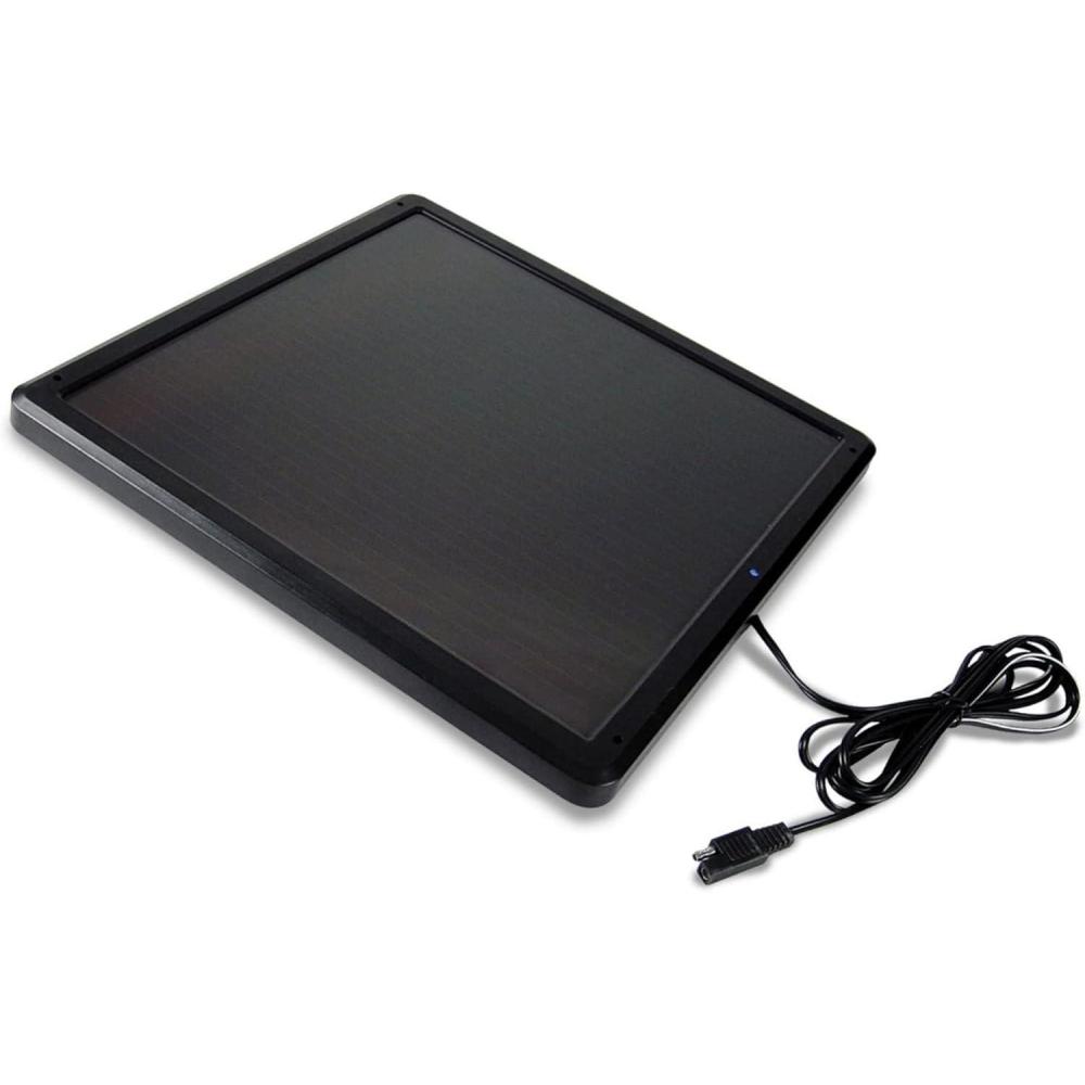 image:imageKoolatron 12 Volt Solar Trickle Charger 6W 415 mAh For RV Boat Truck Vehicle amp Automotive Maintenance With Waterproof Solar Powered Panel Includes DC PlugIn Connector Battery Clamps amp J Plug