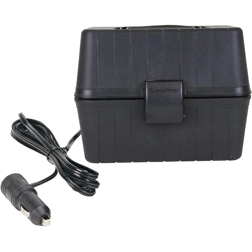 image:imageKoolatron 12V Heating Lunch Box Stove 16 Qt 15 L Black 6 ft 18m Power Cord Heats to 300F 149C BuiltIn Cord Storage Classic Construction Worker Lunchbox for Car SUV Pickup Truck