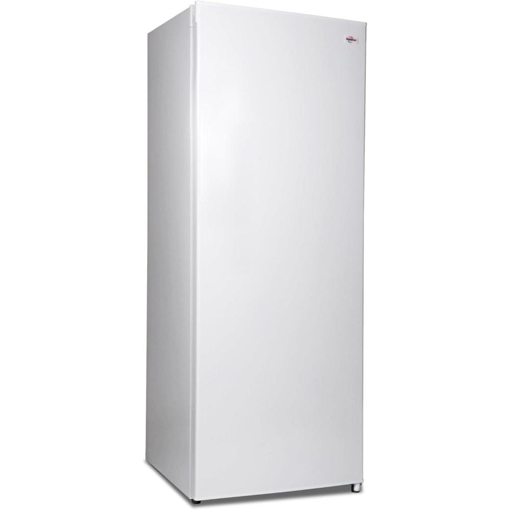 image:imageKoolatron 70 Cubic Feet Capacity White Upright freezer  4 fixed grid shelves Garage Ready Meat Storage Manual Defrost Space Saving Congelador For Home Apartment Basement Dorm Room
