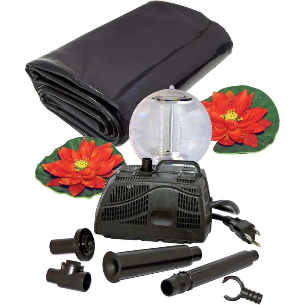 image:imageKoolatron Koolscapes 270 Gallon Pond Kit with Lighting 270 Gallon with Sola BlackBlack