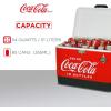 Coca-Cola Ice Chest Cooler – Portable Ice Bucket with Bottle Opener, Vintage Style, Insulated for Camping, Beach, Picnic, RV, BBQs, Tailgating, Fishing, Stainless Steel 85 Can Ice Box, 51L (54 qt)