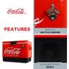 Coca-Cola Ice Chest Cooler – Portable Ice Bucket with Bottle Opener, Vintage Style, Insulated for Camping, Beach, Picnic, RV, BBQs, Tailgating, Fishing, Stainless Steel 85 Can Ice Box, 51L (54 qt)