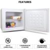 Koolatron 1.2 Cubic Feet Capacity White Upright freezer – 1 wired shelf, Garage Ready, Meat Storage, Manual Defrost, Space Saving, Congelador For Home, Apartment, Basement, Dorm, Room