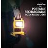 Koolatron 12V Portable Work Light – With Lithium-Ion Battery, Rechargeable, Portable, Waterproof LED Flood Standing Worklight For Camping, Jobsite, Vehicles, Car, Truck, Van, Tractor, Jeep & Etc