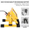 Koolatron 12V Portable Work Light – With Lithium-Ion Battery, Rechargeable, Portable, Waterproof LED Flood Standing Worklight For Camping, Jobsite, Vehicles, Car, Truck, Van, Tractor, Jeep & Etc