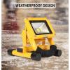 Koolatron 12V Portable Work Light – With Lithium-Ion Battery, Rechargeable, Portable, Waterproof LED Flood Standing Worklight For Camping, Jobsite, Vehicles, Car, Truck, Van, Tractor, Jeep & Etc