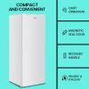 Koolatron 5.9 Cubic Feet Capacity Upright freezer – 5 fixed grid shelves, Garage Ready, Meat Storage, Manual Defrost, Space Saving, Congelador For Home, Apartment, Basement, Dorm, Room, White