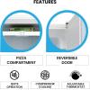 Koolatron 7.0 Cubic Feet Capacity White Upright freezer – 4 fixed grid shelves, Garage Ready, Meat Storage, Manual Defrost, Space Saving, Congelador For Home, Apartment, Basement, Dorm, Room