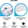 Koolatron Deep Freezer – Chest Freezer, 1 Wire Basket, Garage Ready, Meat Storage, Front Drain, Congelador For Home, Apartment, Basement, Dorm, Cottage, Manual Defrost, Stand Up, 5.0 Cubic Feet, White