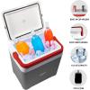 Koolatron Ice Chest Cooler – Portable Cooler with w/ Locking Carry Handle, Vintage Style, Insulated for Camping Snacks, Lunch, Day TripsBeach, Picnic, BBQs, Tailgating, Fishing, 32 Can Ice Box, 25L
