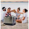 Koolatron Ice Chest Cooler – Portable Ice Bucket with Bottle Opener, Vintage Style, Insulated for Camping, Beach, Picnic, RV, BBQs, Tailgating, Fishing, Stainless Steel 85 Can Ice Box, 51L (54 qt)