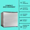 Koolatron KBC-70 Compact Fridge with Freezer, Black, 2.56 Cubic Feet (70 L) Capacity, for Snacks, Frozen Meals, Beverages, Juice, Beer, Den, Dorm, Office, Games Room, or RV
