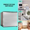 Koolatron KBC-70 Compact Fridge with Freezer, Black, 2.56 Cubic Feet (70 L) Capacity, for Snacks, Frozen Meals, Beverages, Juice, Beer, Den, Dorm, Office, Games Room, or RV