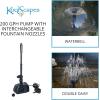 Koolatron Koolscapes 270 Gallon Pond Kit with Lighting, 270 Gallon with Sola, Black(Black)