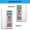 Koolatron Upright freezer – 4 Fixed Grid Shelves, Garage Ready, Meat Storage, Manual Defrost, Space Saving, Congelador For Home, Apartment, Basement, Dorm, Room, 1.2 Cubic Feet Capacity, White