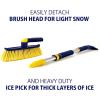 Michelin Snow Brush for Car Windshield – Ice Scraper with 34-50” Hybrid Extendable Handle Ergonomic Multi-Tool Detachable Swivel Head Non-Slip Foam Grip Heavy Duty Snow Remover for SUV, Truck