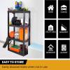 Oskar 4-Tier Storage Shelf, Heavy Duty Shelving Unit, 150 lbs (180 kg) Capacity, Multipurpose Organizer for Garage, Basement, Laundry Room, Utility Shed, Workshop, Made in North America, White