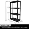 Oskar 4-Tier Storage Shelf, Heavy Duty Shelving Unit, 150 lbs (180 kg) Capacity, Multipurpose Organizer for Garage, Basement, Laundry Room, Utility Shed, Workshop, Made in North America, White