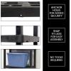Oskar Heavy Duty Plastic Storage Shelves- for Garage, Kitchen, Bathroom Basement, Kids Room, Toys,Stackable 5-Tier Black, Organizer Rack for Books Shoes, Pantry, Cleaning and Closet Organization