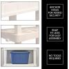 Oskar Heavy Duty Plastic Storage Shelves- for Garage, Kitchen, Bathroom Basement, Kids Room, Toys,Stackable 5-Tier White, Organizer Rack for Books Shoes, Pantry, Cleaning and Closet Organization