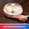 Total Chef 2-in-1 Automatic Ice Cream Maker and Yogurt Maker LCD Display 1.6 qt Built-In Compressor Fresh Homemade Frozen Yogurt Sorbet Gelato in 1 Hour No Salt or Pre-Freezing Stainless Steel Silver(White)