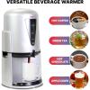 Total Chef Coffee Urn 24 Cup Electric Percolator, Automatic Hot Beverage Maker for Tea, Cider, Mulled Wine, 1.5 Gal Capacity, Double Wall Insulated, Hands-Free Dispenser, Silver and Black