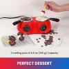 Total Chef Deluxe Chocolatiere Dual Mini Fondue Candy Maker, Chocolate Melter, 17.6 oz (500 g) Capacity, with 100+ Piece Accessory Kit for Dessert, Special Occasion, Family Meal, Romantic Dinner