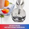 Total Chef Immersion Blender – Electric Handheld Stick Mixer with Stainless Steel Shaft, Variable Speed for Smoothies, Soups, Milkshakes, Baby Food, Puree, Batidora de Inmersión