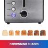 Total Chef toaster 2 slice – large wide slot, fast commercial countertop toasted toasters, with space saving modern stainless steel for bread bagel Waffles, retro quick clear popup tostadora de pan