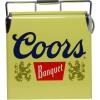 Coors Banquet Retro Ice Chest Cooler – Portable Ice Bucket with Bottle Opener, Vintage Style, Insulated for Camping, Beach, Picnic, RV, BBQs, Tailgating, Fishing, 18 Can, 14 qt (13L)